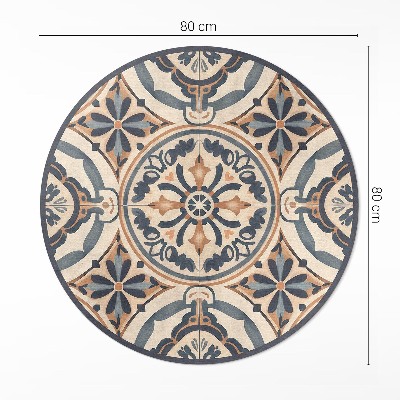 Tapis vinyle Mosaïque antique avec un motif végétal vintage