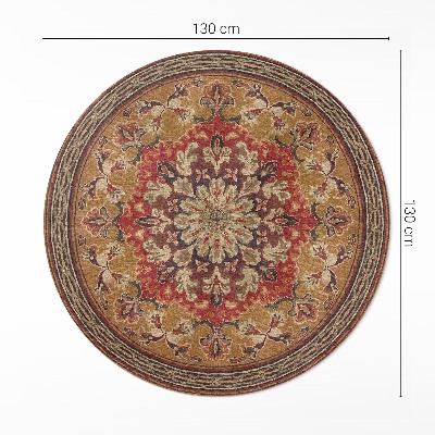 Tapis rond en vinyle Motifs floraux anciens
