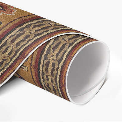 Tapis rond en vinyle Motifs floraux anciens