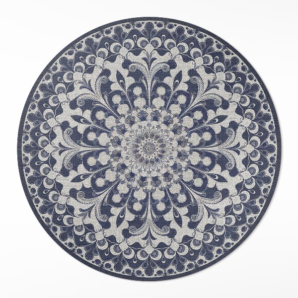 Tapis vinyle Kaléidoscope de fleurs rétro