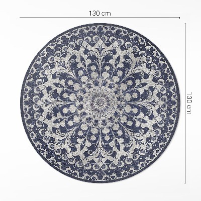 Tapis vinyle Kaléidoscope de fleurs rétro