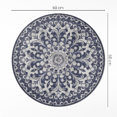 Tapis vinyle Kaléidoscope de fleurs rétro