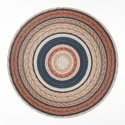 Tapis vinyle Cordon tressé aux couleurs terreuses