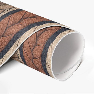 Tapis vinyle Cordon tressé aux couleurs terreuses