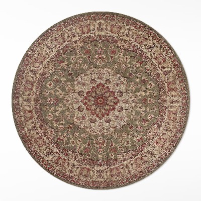 Tapis rond en vinyle Symétrie terrestre dans les motifs persans