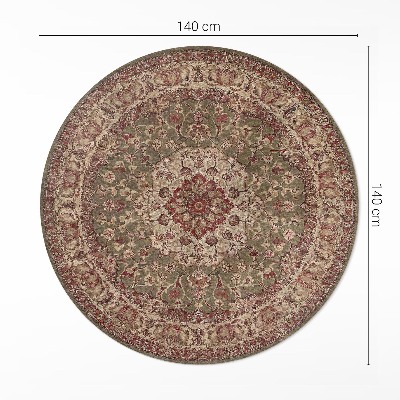 Tapis rond en vinyle Symétrie terrestre dans les motifs persans