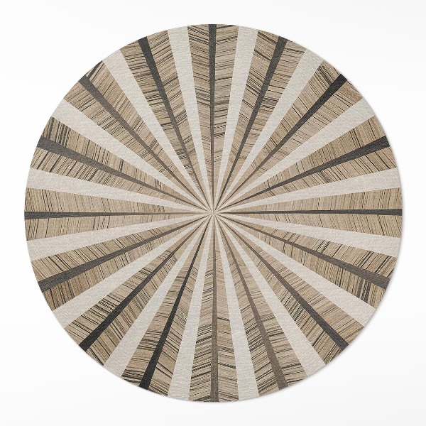 Tapis rond en vinyle Géométrie du sable