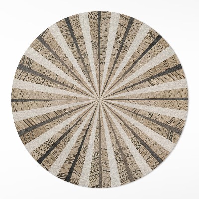 Tapis rond en vinyle Géométrie du sable