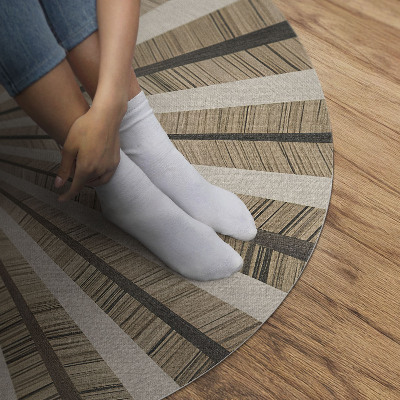 Tapis rond en vinyle Géométrie du sable