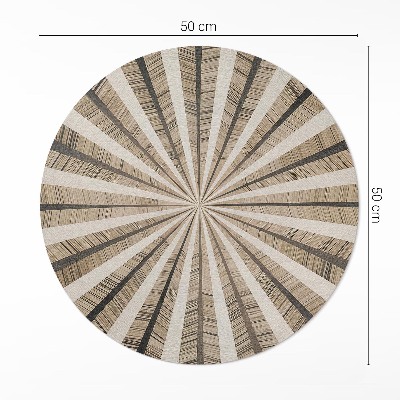 Tapis rond en vinyle Géométrie du sable