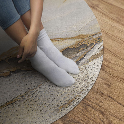 Tapis vinyle La chaleur du marbre élégant