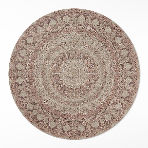 Tapis rond en vinyle Perfection géométrique