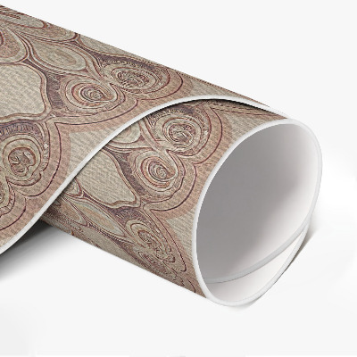 Tapis rond en vinyle Perfection géométrique