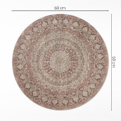 Tapis rond en vinyle Perfection géométrique