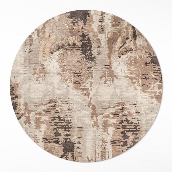 Tapis vinyle Abstraction rétro marron