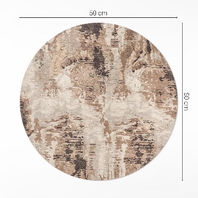 Tapis vinyle Abstraction rétro marron