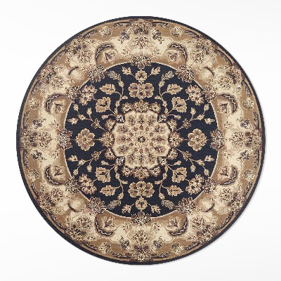 Tapis rond en vinyle Composition florale persane