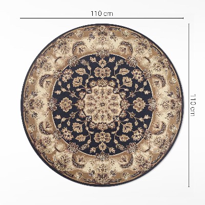 Tapis rond en vinyle Composition florale persane