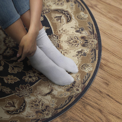 Tapis rond en vinyle Composition florale persane