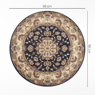 Tapis rond en vinyle Composition florale persane