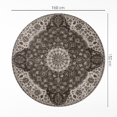 Tapis rond en vinyle La délicatesse des ornements persans