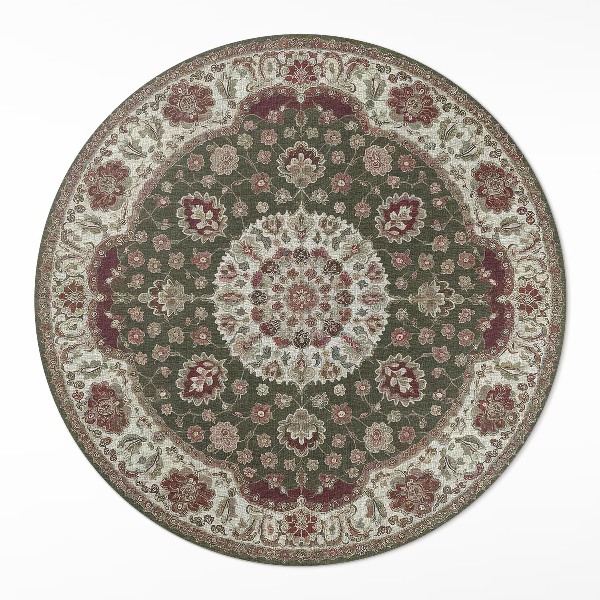 Tapis vinyle Mandala vert persan