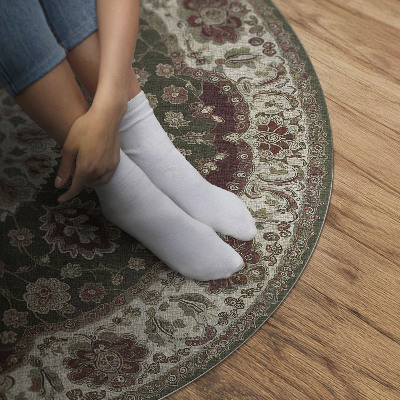 Tapis vinyle Mandala vert persan