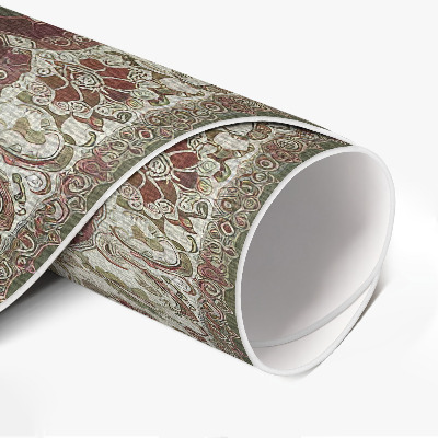 Tapis vinyle Mandala vert persan