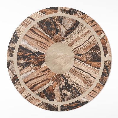 Tapis vinyle Composition brune de pierres précieuses