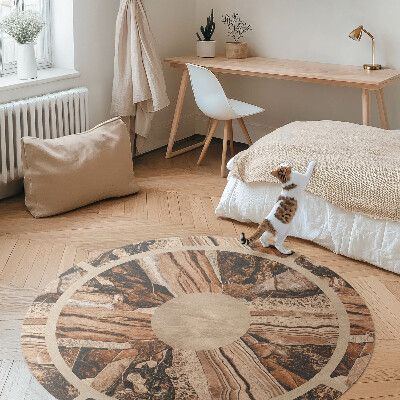 Tapis vinyle Composition brune de pierres précieuses