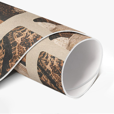 Tapis vinyle Composition brune de pierres précieuses