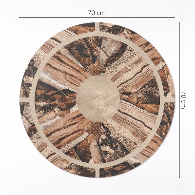 Tapis vinyle Composition brune de pierres précieuses