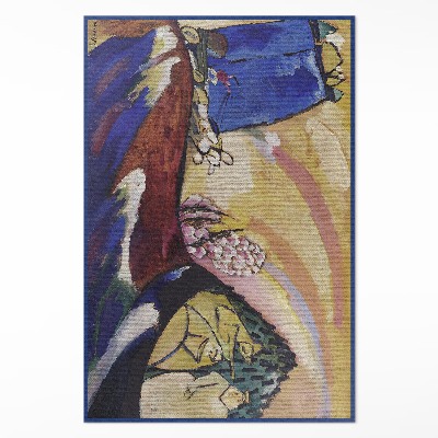 Tapis vinyle rectangulaire Troïka de l'abstraction par Vassily Kandinsky