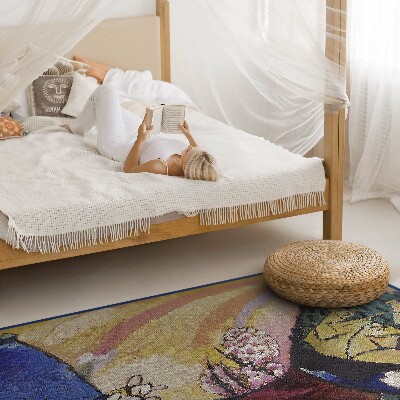 Tapis vinyle rectangulaire Troïka de l'abstraction par Vassily Kandinsky