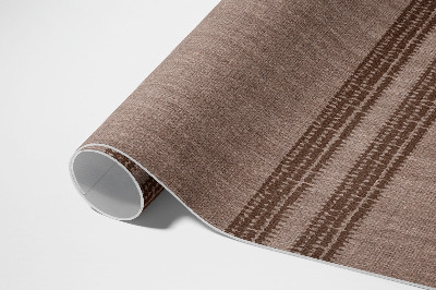 Tapis vinyle rectangulaire Tissu imitation bohème doublé marron