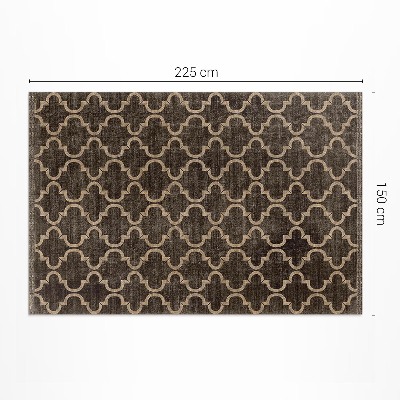 Tapis vinyle rectangulaire Tissu imitation arabesque orientale