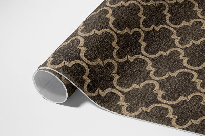 Tapis vinyle rectangulaire Tissu imitation arabesque orientale