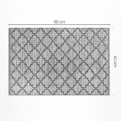 Tapis vinyle rectangulaire Tissu imitation motif oriental