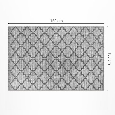 Tapis vinyle rectangulaire Tissu imitation motif oriental