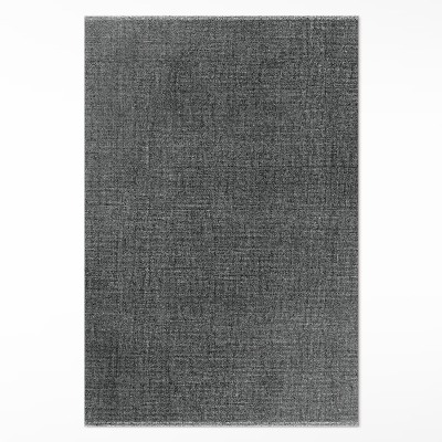 Tapis vinyle rectangulaire Tissu imitation pierre foncé et élégant