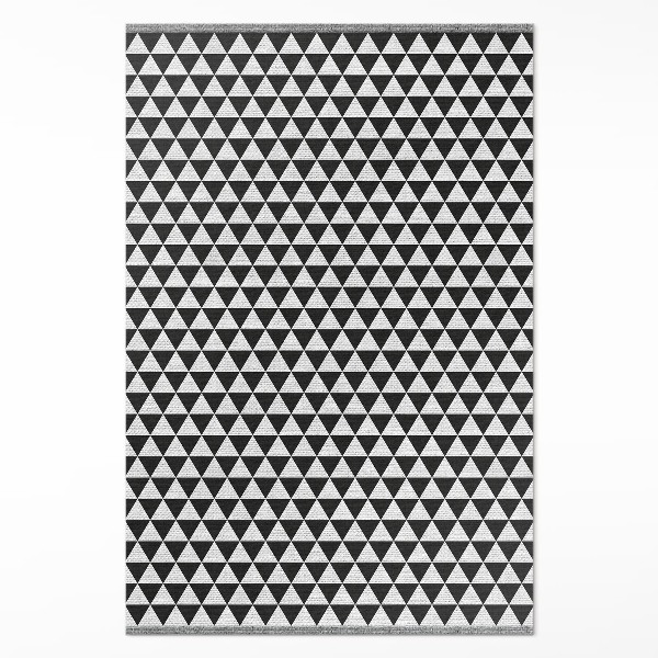 Tapis vinyle Tissu imitation triangles à motifs géométriques