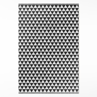 Tapis vinyle Tissu imitation triangles à motifs géométriques