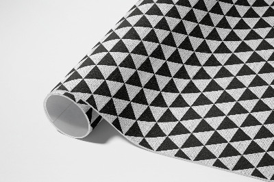 Tapis vinyle Tissu imitation triangles à motifs géométriques