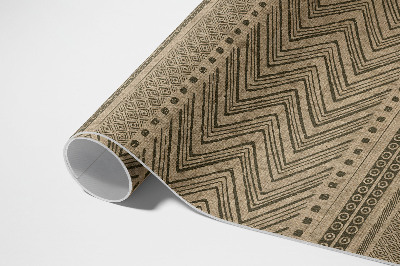 Tapis vinyle Tissu imitation zigzags et lignes