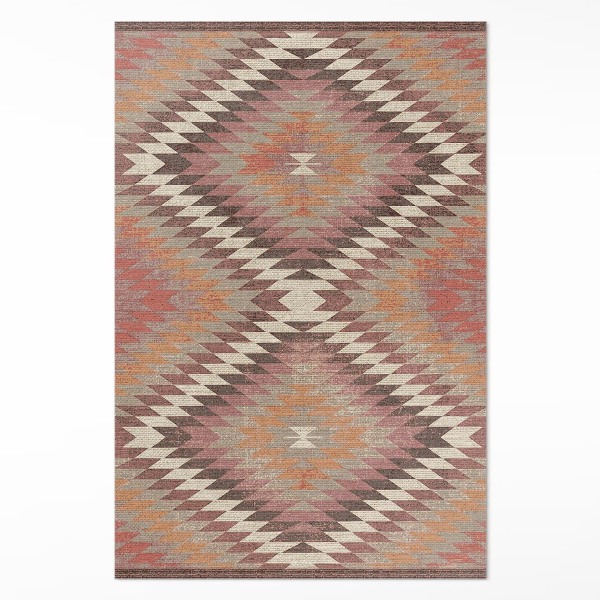 Tapis vinyle rectangulaire Tissu décoratif imitation motif turc