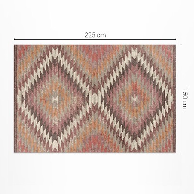 Tapis vinyle rectangulaire Tissu décoratif imitation motif turc