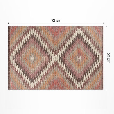 Tapis vinyle rectangulaire Tissu décoratif imitation motif turc