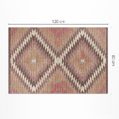 Tapis vinyle rectangulaire Tissu décoratif imitation motif turc