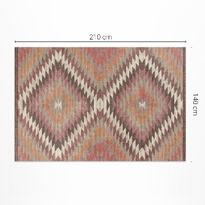 Tapis vinyle rectangulaire Tissu décoratif imitation motif turc