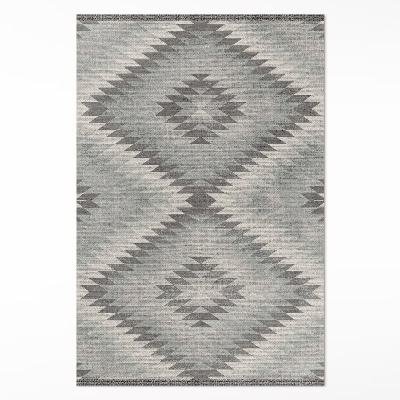 Tapis vinyle rectangulaire Tissu imitation style turc indien